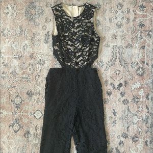 Lace cut-out jumpsuit
